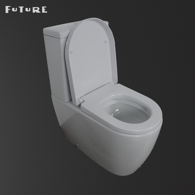 420mm Seat Dicht Gekoppeld de ValWatercloset van Pan Rimless P van het Badkamerstoilet