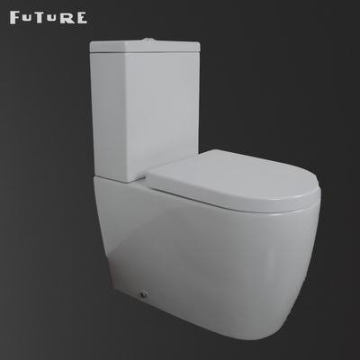 420mm Seat Dicht Gekoppeld de ValWatercloset van Pan Rimless P van het Badkamerstoilet
