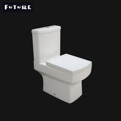 Vierkant Kort Projectietoilet met geringe geluidssterkte 460mm Dubbele Gelijke WC