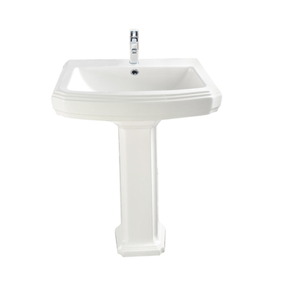 Modern Wit de Handbassin 500mm van de Voetstukwas Één Gat