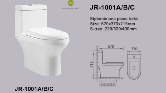 Economische Ééndelige Waterclosetsifon die Sanitaryware-Producten spoelen