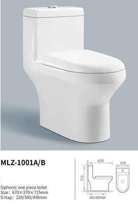 Economische Ééndelige Waterclosetsifon die Sanitaryware-Producten spoelen